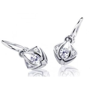 Cutie Jewellery Krásné dětské náušnice z bílého zlata C2217-10-X-2 bílá obraz