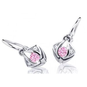 Cutie Jewellery Krásné dětské náušnice z bílého zlata C2217-10-X-2 růžová obraz