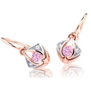 Cutie Jewellery Krásné dětské náušnice z růžového zlata C2217-10-X-4 růžová obraz