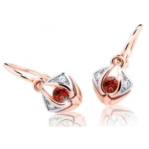 Cutie Jewellery Krásné dětské náušnice z růžového zlata C2217-10-X-4 červená obraz