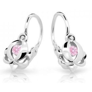 Cutie Jewellery Dětské náušnice z bílého zlata C2218-10-X-2 růžová obraz