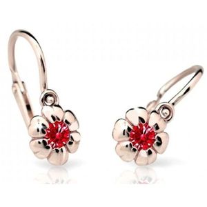 Cutie Jewellery Dětské náušnice z růžového zlata C2151-10-X-4 červená obraz