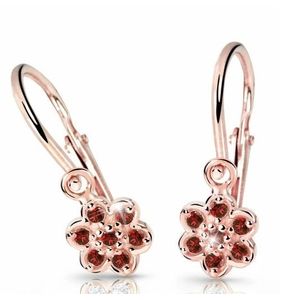 Cutie Jewellery Dětské náušnice z růžového zlata C2746-10-X-4 červená obraz