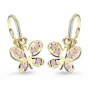 Cutie Jewellery Zlaté dětské náušnice C2748-10-X-1 růžová obraz