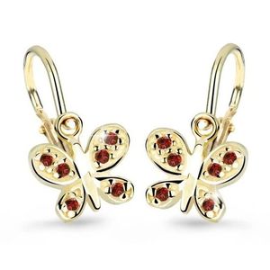 Cutie Jewellery Zlaté dětské náušnice C2748-10-X-1 červená obraz