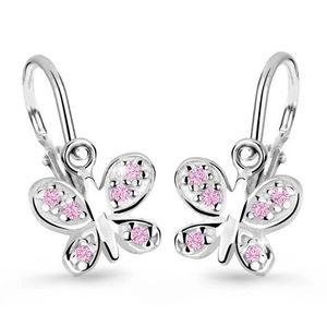 Cutie Jewellery Dětské náušnice z bílého zlata C2748-10-X-2 růžová obraz