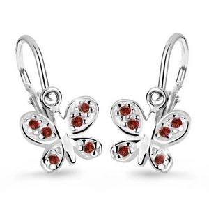 Cutie Jewellery Dětské náušnice z bílého zlata C2748-10-X-2 červená obraz