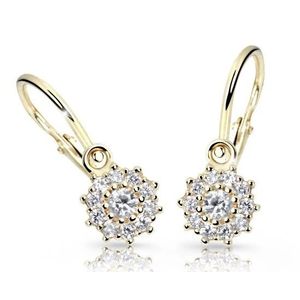 Cutie Jewellery Zlaté dětské náušnice C2749-10-X-1 bílá obraz