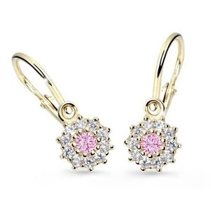 Cutie Jewellery Zlaté dětské náušnice C2749-10-X-1 růžová obraz