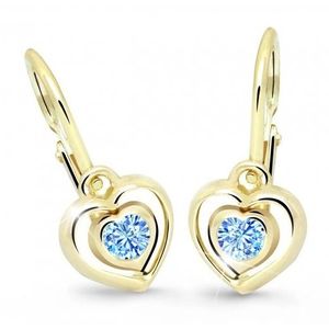 Cutie Jewellery Dětské srdíčkové náušnice C2752-10-X-1 světle modrá obraz