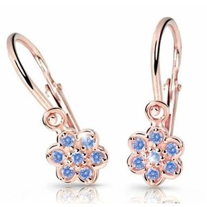 Cutie Jewellery Dětské náušnice z růžového zlata C2746-10-X-4 světle modrá obraz