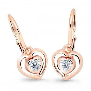 Cutie Jewellery Dětské srdíčkové náušnice C2752-10-X-4 bílá obraz