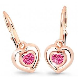 Cutie Jewellery Dětské srdíčkové náušnice C2752-10-X-4 fuchsiová obraz