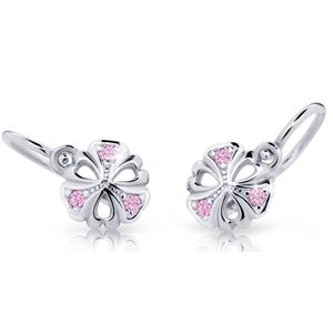 Cutie Jewellery Dětské náušnice z bílého zlata C2230-10-X-2 růžová obraz