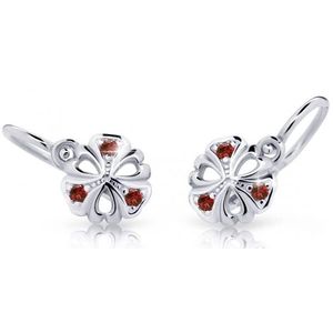 Cutie Jewellery Dětské náušnice z bílého zlata C2230-10-X-2 červená obraz