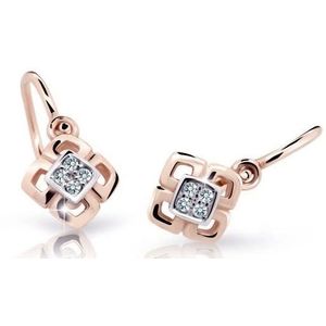 Cutie Jewellery Dětské bicolor náušnice z růžového zlata C2240-10-X-4 bílá obraz