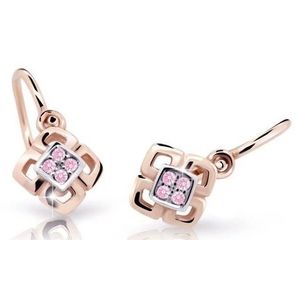 Cutie Jewellery Dětské bicolor náušnice z růžového zlata C2240-10-X-4 růžová obraz