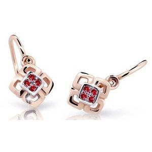 Cutie Jewellery Dětské bicolor náušnice z růžového zlata C2240-10-X-4 červená obraz