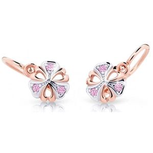 Cutie Jewellery Dětské bicolor náušnice z růžového zlata C2230-10-X-4 růžová obraz