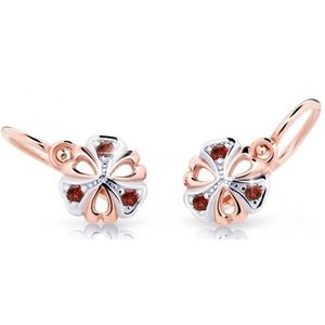 Cutie Jewellery Dětské bicolor náušnice z růžového zlata C2230-10-X-4 červená obraz