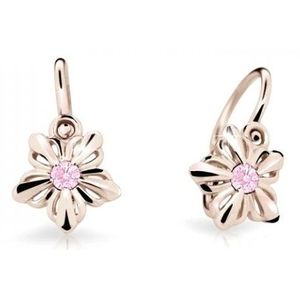 Cutie Jewellery Dětské kytičkové náušnice z růžového zlata C2238-10-X-4 růžová obraz