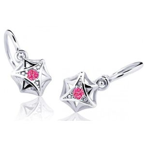 Cutie Jewellery Dětské náušnice z bílého zlata C2209-10-X-2 fuchsiová obraz