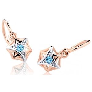 Cutie Jewellery Dětské náušnice z růžového zlata C2209-10-X-4 světle modrá obraz