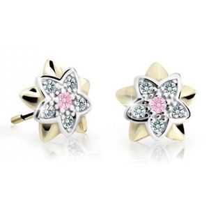 Cutie Jewellery Dětské bicolor náušnice ze žlutého zlata C2210-30-X-1 růžová obraz