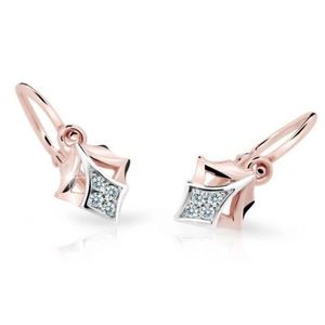 Cutie Jewellery Dětské náušnice z růžového zlata C2220-10-X-4 bílá obraz