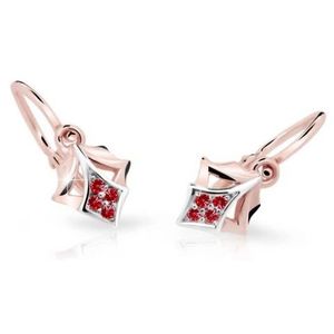 Cutie Jewellery Dětské náušnice z růžového zlata C2220-10-X-4 červená obraz