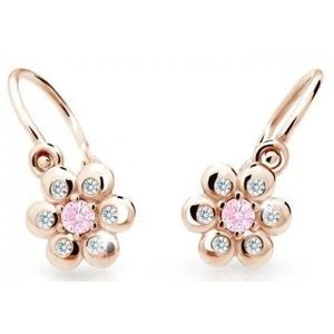 Cutie Jewellery Kytičkové dětské náušnice z růžového zlata C2247-10-X-4 růžová obraz