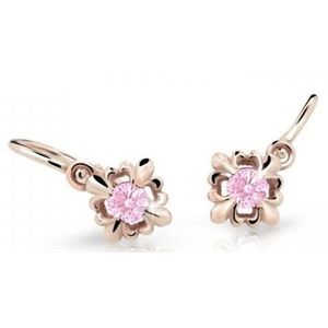 Cutie Jewellery Roztomilé dětské náušnice z růžového zlata C2212-10-X-4 růžová obraz