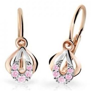 Cutie Jewellery Dětské bicolor náušnice z růžového zlata C2270-10-X-4 růžová obraz