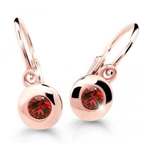 Cutie Jewellery Dětské náušnice z růžového zlata C2589-10-X-4 červená obraz