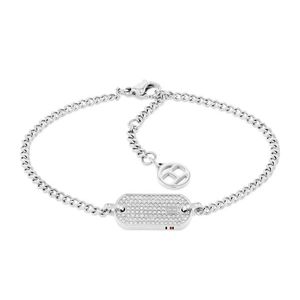 Tommy Hilfiger Dámský ocelový náramek s krystaly Dog Tag 2780863 obraz