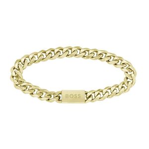 Hugo Boss Stylový pozlacený náramek pro muže Chain Link 1580403 19 cm obraz