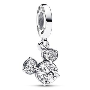 Pandora Půvabný stříbrný přívěsek Mickey a Minnie Mouse Disney 793031C01 obraz