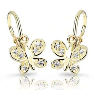 Cutie Jewellery Zlaté dětské náušnice C2748-10-X-1 bílá obraz