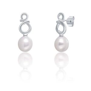 JwL Luxury Pearls Jemné stříbrné náušnice s pravými bílými perlami JL0683 obraz