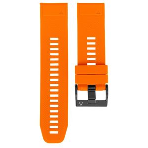 4wrist Silikonový řemínek pro Garmin Fenix 7X/Fenix 6X/Fenix 5X Plus/Fenix 3 - 26 mm - Orange obraz