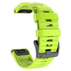 4wrist Silikonový řemínek pro Garmin Fenix 7X/Fenix 6X/Fenix 5X Plus/Fenix 3 - 26 mm - Green obraz