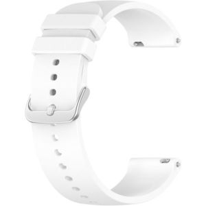 4wrist Univerzální silikonový řemínek se stříbrnou sponou 22 mm - White obraz