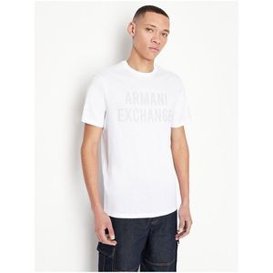 Bílé pánské tričko Armani Exchange obraz