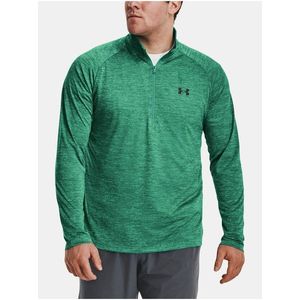 Zelené sportovní tričko Under Armour UA Tech 2.0 1/2 Zip obraz