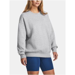 Světle šedá mikina Under Armour Essential Fleece Crew obraz