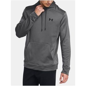 Šedá pánská mikina s kapucí Under Armour UA Armour Fleece Hoodie obraz