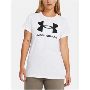 Bílé sportovní tričko Under Armour UA W SPORTSTYLE LOGO SS obraz