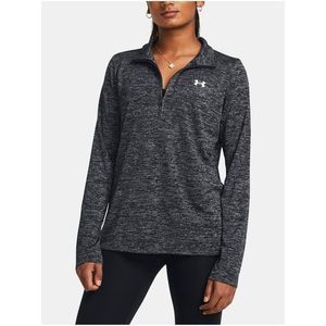 Černé sportovní tričko Under Armour Tech 1/2 Zip- Twist obraz