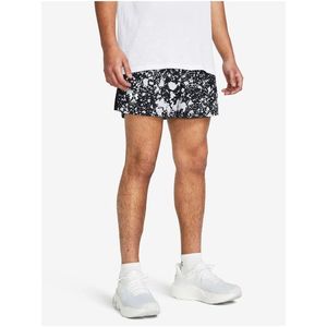 Bílo-černé pánské sportovní kraťasy Under Armour 5'' PRINT SHORTS obraz