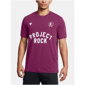 Fialové pánské tričko Under Armour UA Project Rock Badge Of Honor obraz